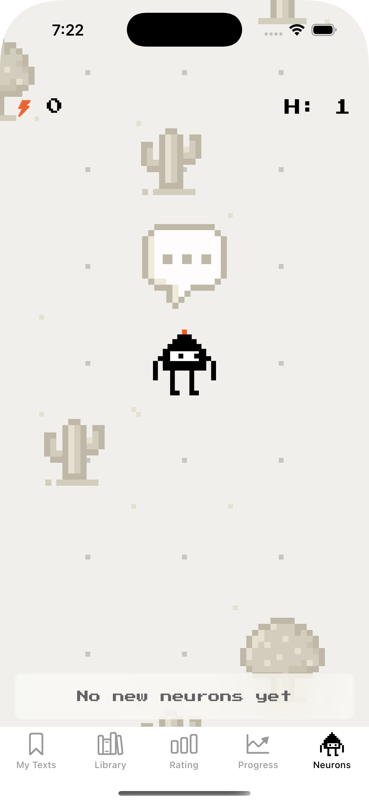 Neural game start — gamified training
